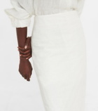 The Row - Berth high-rise linen maxi skirt