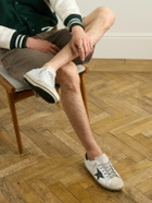 Golden Goose - Super-Star Distressed Leather and Suede Sneakers - White