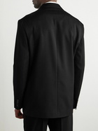 The Row - Eligio Grain de Poudre Wool Blazer - Black