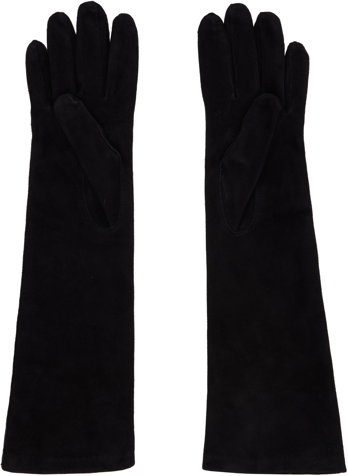 Max Mara Black Afideesuede Gloves