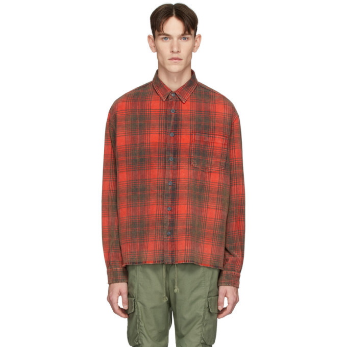 Photo: John Elliott Red Hemi Oversized Shirt