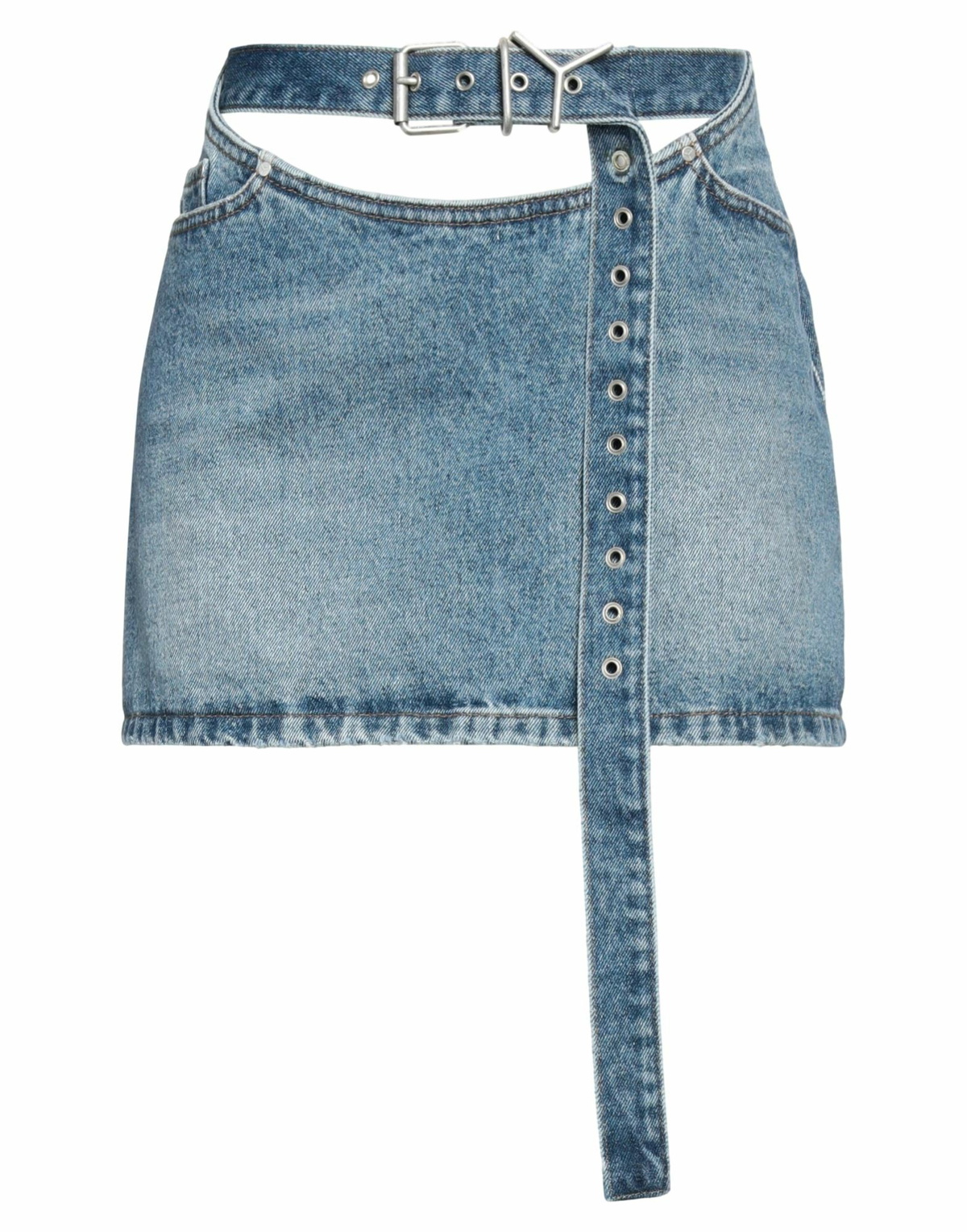 Y/project Womens Denim skirt in Blue