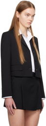 Juun.J Black Cropped Blazer