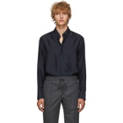 Brioni Blue Silk Regular Shirt