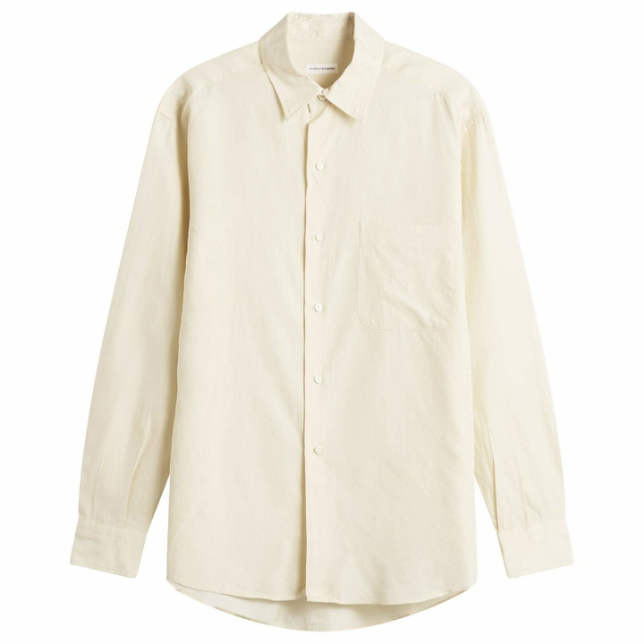 Photo: Kaptain Sunshine Men's Regular Collar Shirt in Ecru