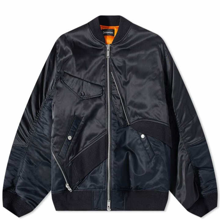 Photo: Undercoverism Men's Panelled MA-1 Jacket in Black