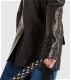 Khaite Jacobson leather blazer
