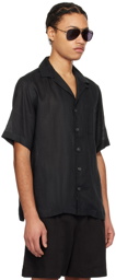 Lardini Black Patch Pocket Shirt