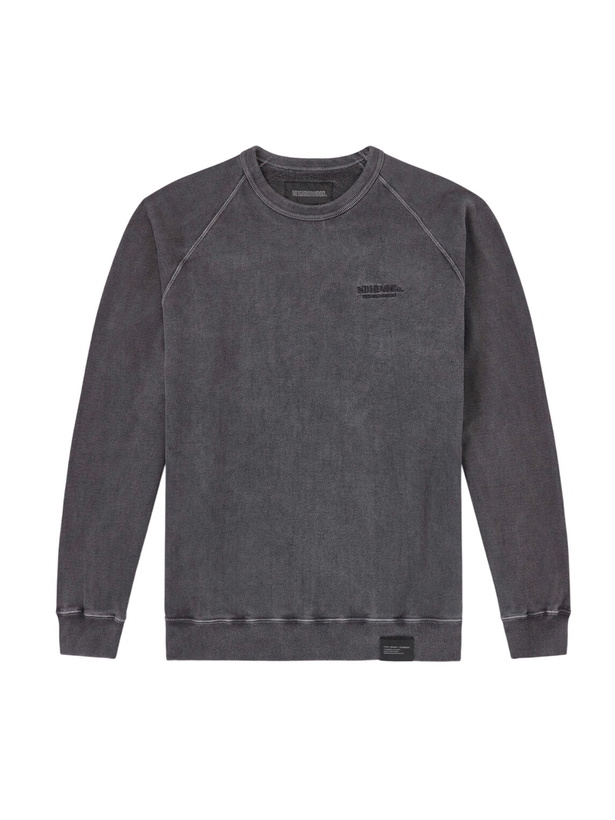 Photo: Neighborhood - Cotton Pigment Dyed Sweatshirt - Gray