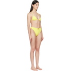 BALMAIN Yellow Triangle High Brief Bikini