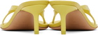 Acne Studios Yellow Beverly Kitten Lux Midsummer Heeled Sandals