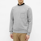 Battenwear Men's Reach Up Crew Sweat in Heather Grey