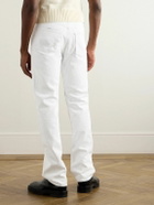 Maison Margiela - Straight-Leg Coated-Cotton Trousers - White
