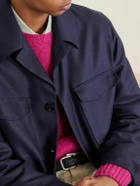 Lardini - Cashmere and Modal-Blend Twill Field Jacket - Blue