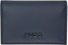 Hugo Navy Bifold Card Holder