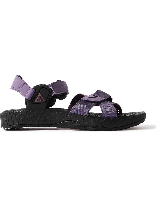 Photo: Nike - ACG Air Deschutz Nylon, Rubber and Neoprene Sandals - Purple