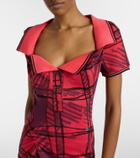 Vivienne Westwood Long Monday checked cotton polo dress