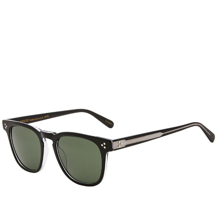 Photo: Moscot Men's Dudel Sunglasses in Black Crystal/G-15