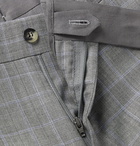 DUNHILL - Kensington Slim-Fit Prince of Wales Checked Wool and Silk-Blend Suit Trousers - Gray