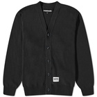 Neighborhood Men's Plain Knit Cardigan in Black