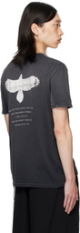 Ann Demeulemeester Black Eternal Eagle Baptist Standard T-shirt