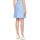MM6 Maison Margiela Blue Cotton Midi Skirt