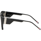 Thom Browne Black Rectangular Sunglasses