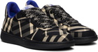 Burberry Black & Beige Check Terrace Sneakers