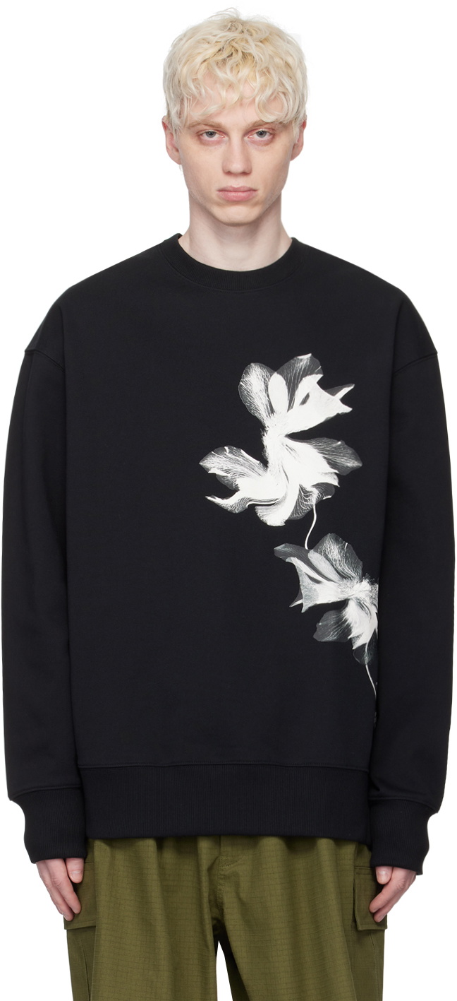 Y-3 Black Cotton Sweatshirt main image 0
