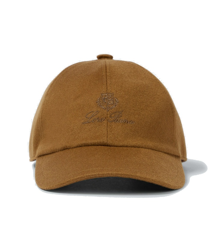 Photo: Loro Piana - Logo cashmere baseball cap
