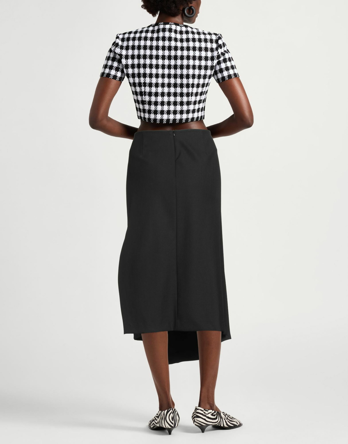 Maje Womens Midi skirt in Black