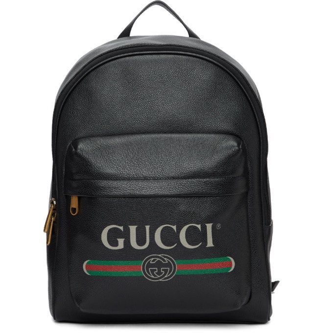 Photo: Gucci Black Print Backpack