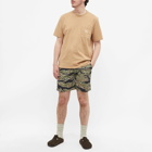 Maharishi Men's Tigerstripe Camo Swimshorts in Mint Gold Tiger