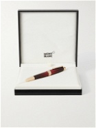 Montblanc - Meisterstück Calligraphy Solitaire Resin and Gold-Plated Fountain Pen