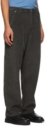 Kenzo Grey Corduroy Carpenter Trousers