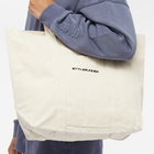 Stylerunner Women's Logo Canvas Tote Bag in Natural