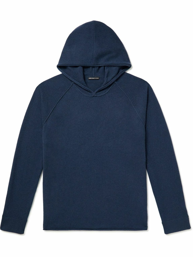 Photo: James Perse - Recycled Cashmere Hoodie - Blue