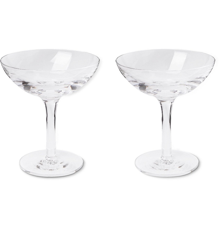 Photo: Kingsman - Higgs & Crick Set of Two Crystal Champagne Coupes - Neutrals
