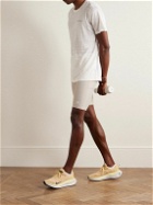 DISTRICT VISION - New Balance Logo-Print Stretch-Recycled Jersey Drawstring Shorts - Gray