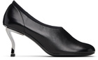 Nicole Saldaña Black Harper Leather Heels