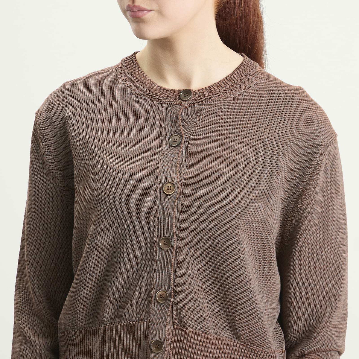 Our Legacy Women's Micro Cardigan in Cangiante Copper