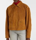 7 For All Mankind Cropped suede jacket