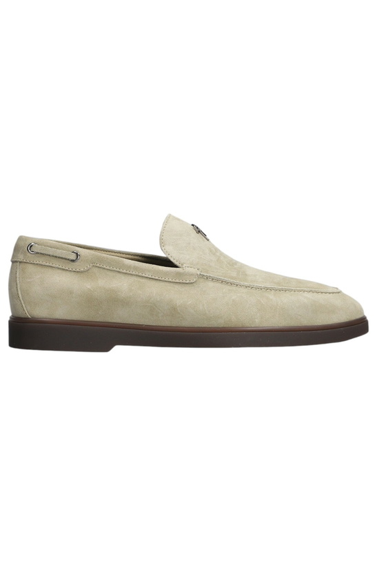 Photo: Giuseppe Zanotti The Maui Loafers In Taupe Suede