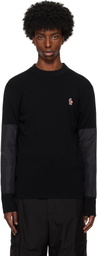 Moncler Grenoble Black Girocollo Tricot Sweater