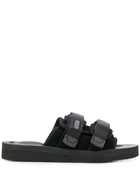 SUICOKE - Moto Vs Suede Leather Sandals