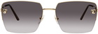 Cartier Gold Square Sunglasses