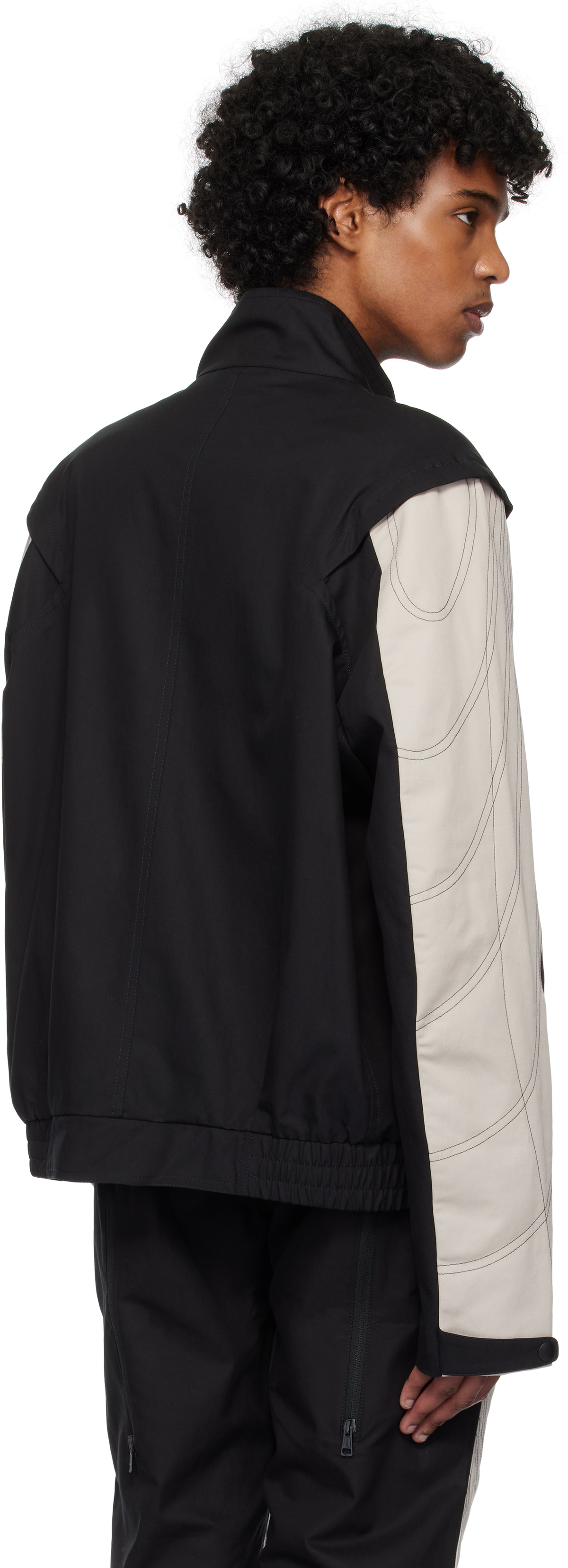 Kiko Kostadinov Black & Off-White Solix Jacket Kiko Kostadinov