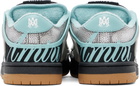 AMIRI Black & Blue XL Skel Top Low Sneakers