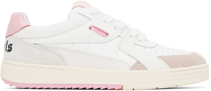 Photo: Palm Angels White University Sneakers