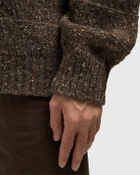 Norse Projects Jonas Donegal Diamond Sweater Brown Mens Pullover